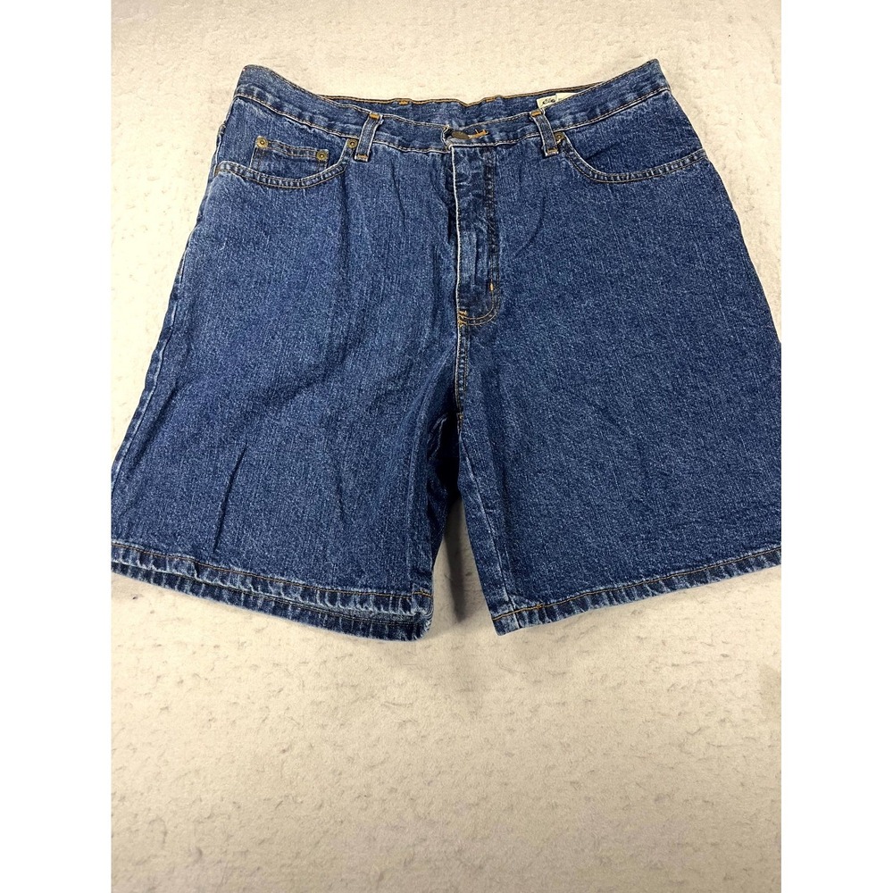VTG Eddie Bauer Mom Shorts Womens‎ 14 Blue Denim Cotton Mid Rise Relaxed Fit Y2K